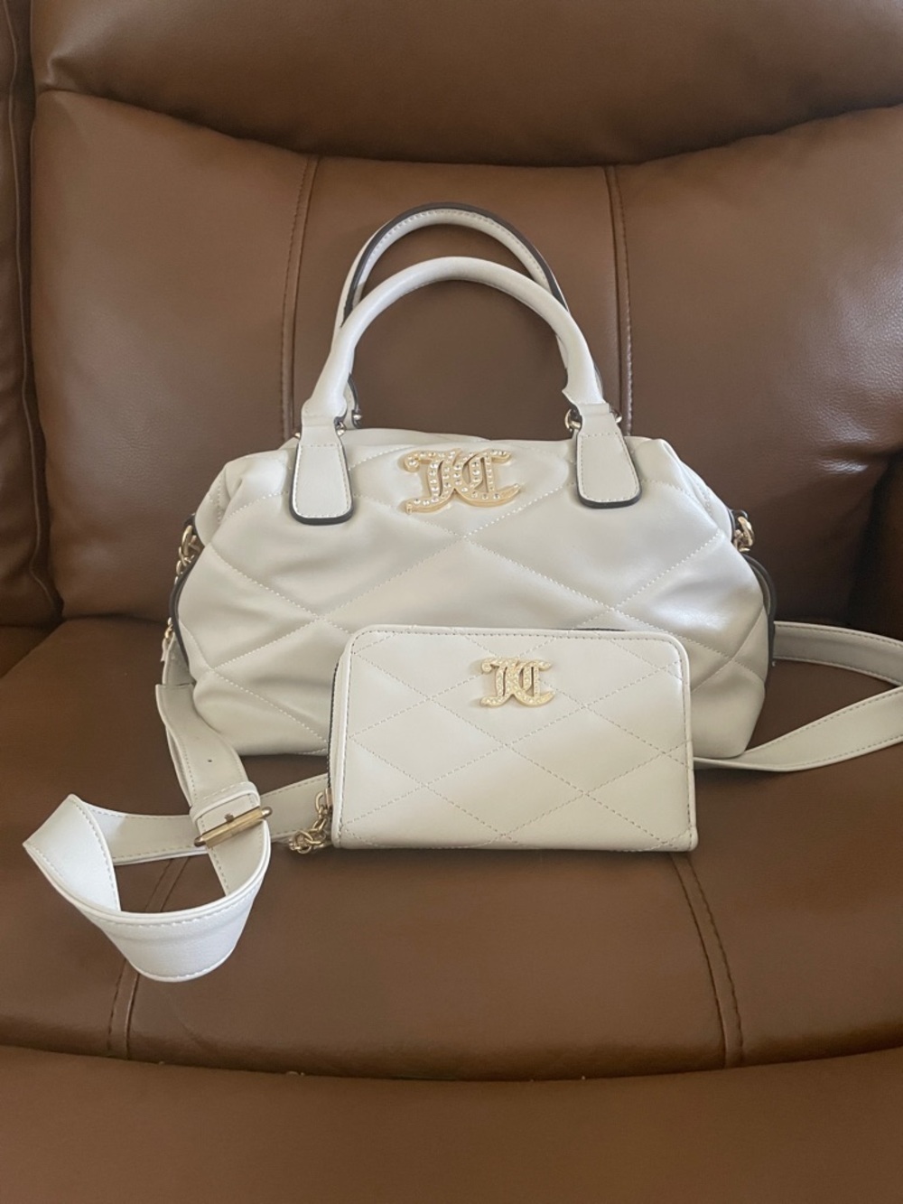 Juicy Couture handbag with matching wallet used once